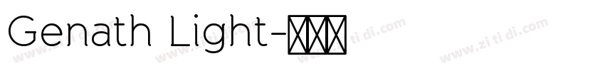 Genath Light字体转换